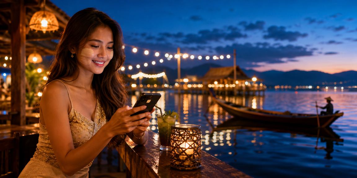 မြန်မာနိုင်ငံတွင် မိုဘိုင်းကာစီနို ကစားနေသော ဓာတ်ပုံ