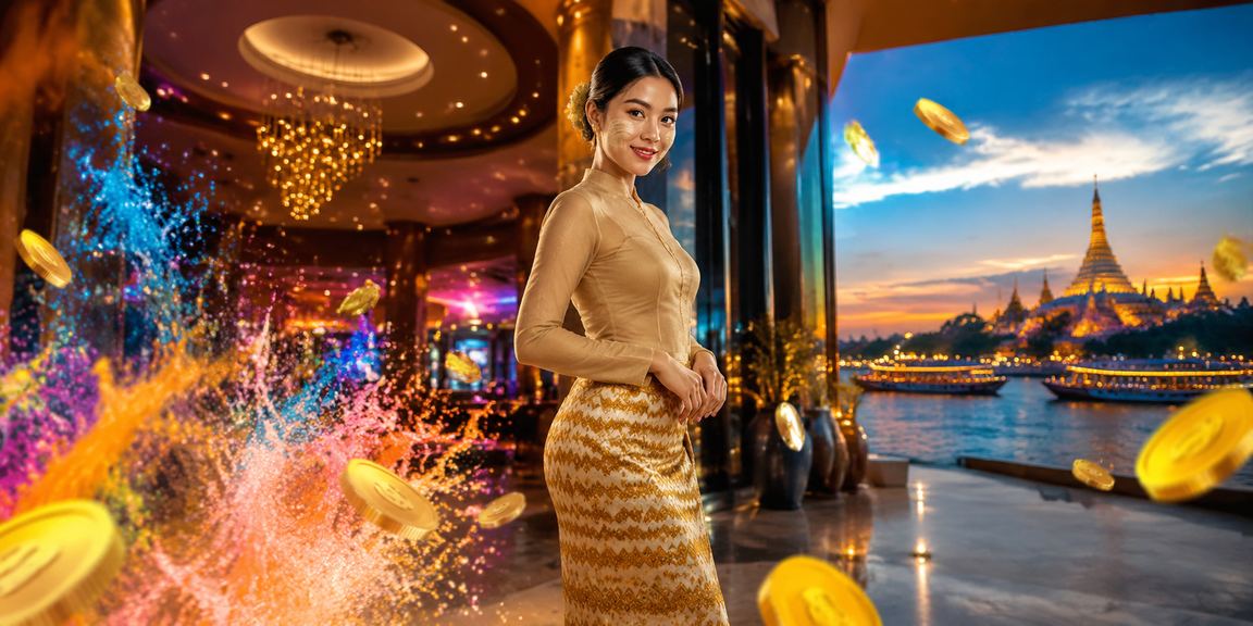 ရန်ကုန်မြစ်တန်းပေါ်တွင် စလော့ဂိမ်း ကစားနေသော လူများ